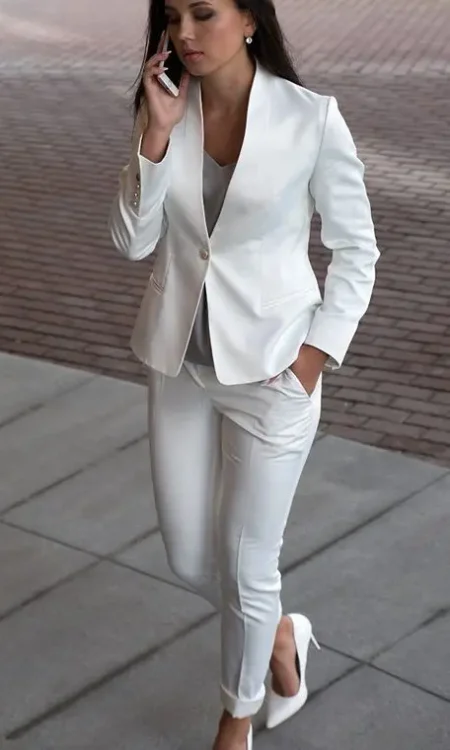 Брючный костюм "WHITE CLASSIC"