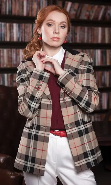 Женский Пиджак Хлопок+Вискоза BURBERRY 2